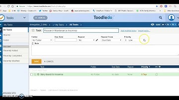 Toodledo Goal Setting