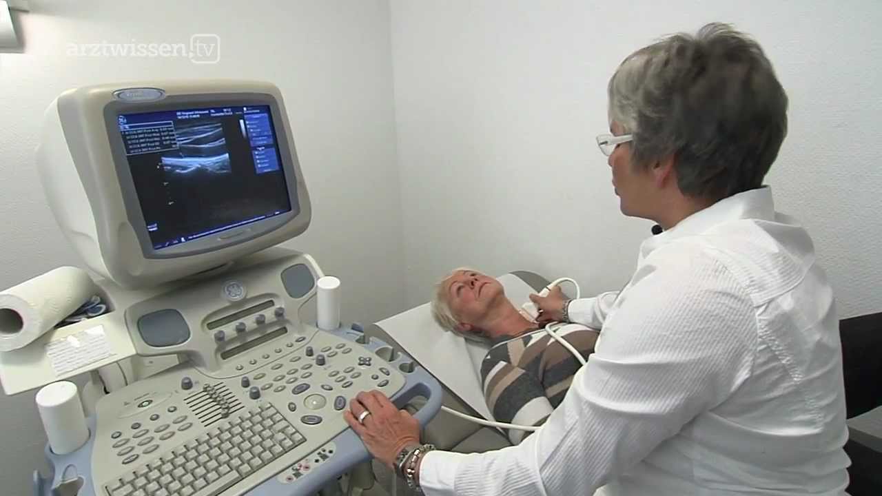 Ultraschalluntersuchung der Halsschlagader (arztwissen.tv / Herz