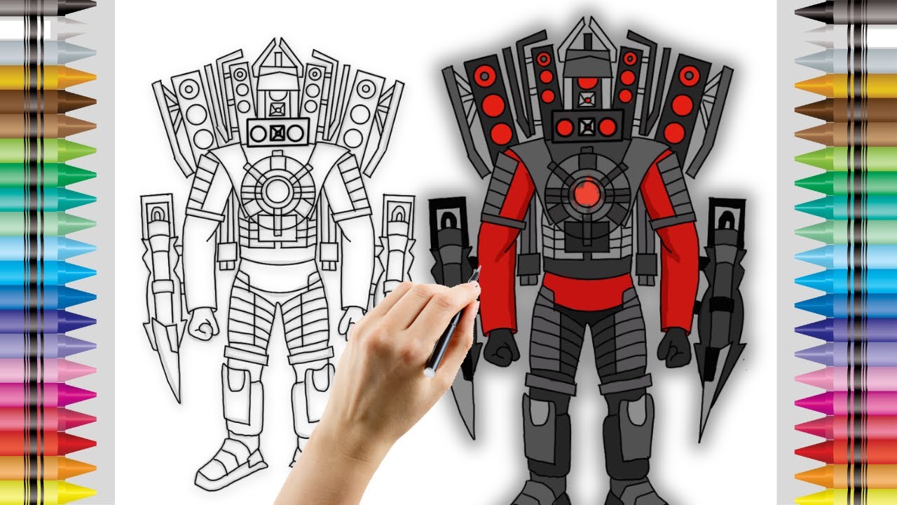 Easy New Way: Draw upgraded Titan Speakerman| Cách vé upgraded titan speakerman 