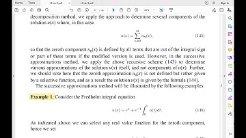 Lecture 11:  The Successive Approximation Method