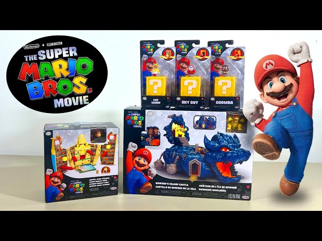  The Super Mario Bros. Movie The Super Mario Bowser Island  Castle Playset with 2.5” Bowser Action Figure & Interactive Pieces : Toys &  Games