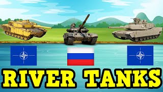 How do NATO tanks vs Russian tanks cross rivers?