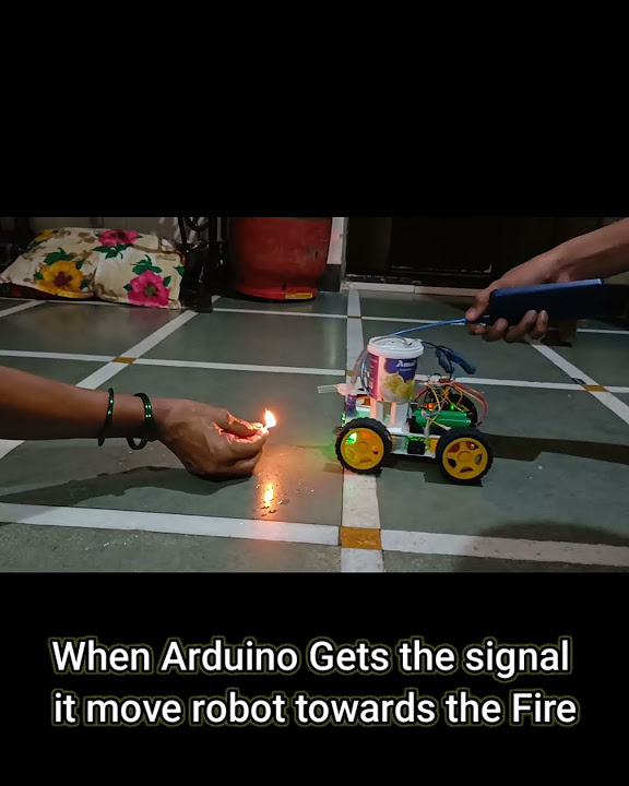 Fire Fighting Robot Using Arduino Uno - YouTube