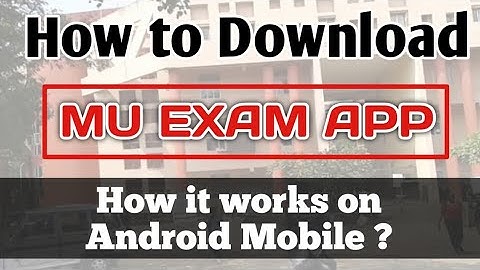 How to Download MU Exam App on Mobile? | Mumbai University | IDOL Exam | MCQ Exam | Ashish Sir
