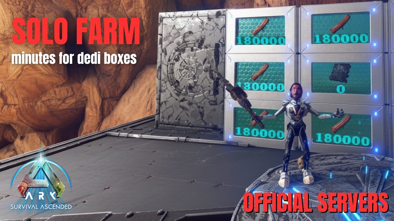 BEST SOLO WOOD FARMING METHOD 2026! Fill dedis in minutes | Ark Ascended 