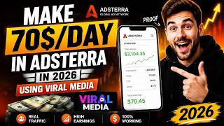 Make 70$/Day in Adsterra using Viral Media in 2026 (easy method) screenshot 5