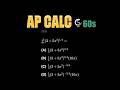 2025 AP Calculus BC MCQ 1 in 60s ⏱️ | Chain Rule