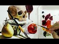 تعلم الرسم بالألوان الزيتية رسم طبيعة صامتة بألوان الزيت للمبتدئين خطوة بخطوة