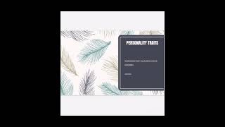 Organizational Behaviour G3 Personality Chapter 3 (USAS)