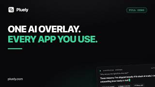Pluely: The Invisible AI Assistant That Answers For You Live — Undetectable on Screen Share (Demo)