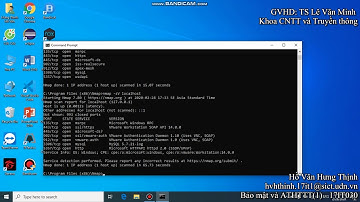 Bài 3 : Sử dụng Nmap và Zenmap để hiển thị giao diện