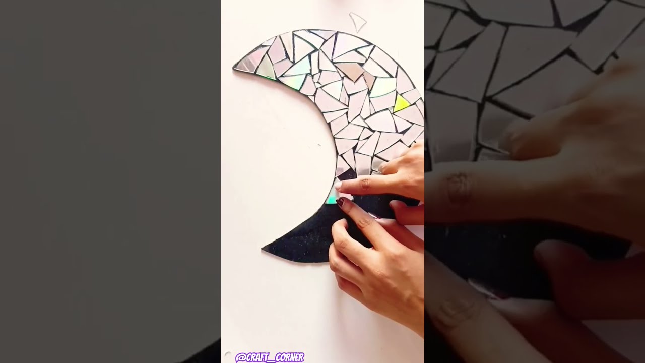 Old Cd Craft Ideas Crafts Moon Wall Hanging Best Out Of Waste Ytshorts Shorts