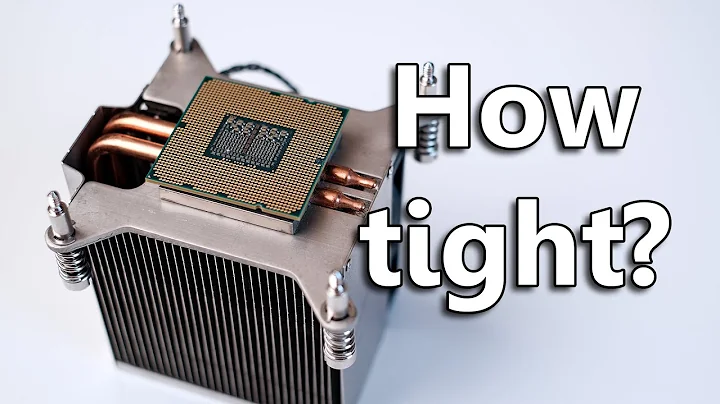 Optimal CPU Cooler Tightness Demystified
