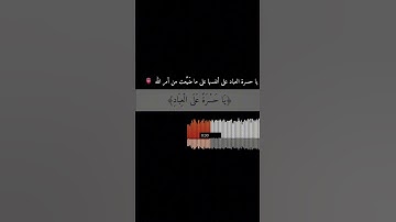 يا حسرة على العباد | القارئ شريف مصطفى | قرآن كريم ..♡