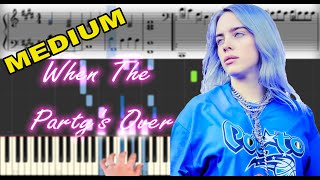 Billie Eilish - When The Party's Over | Sheet Music & Synthesia Piano Tutorial