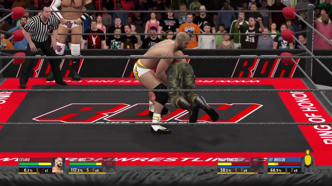 ROH on WWE2K16 Kings of Wrestling Destroys The Briscoes YouTube