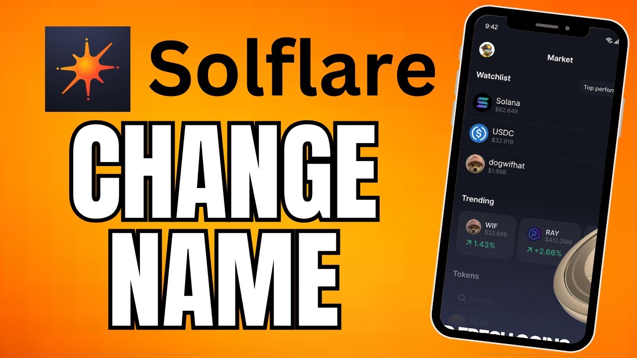 How to Change Name on Solflare Wallet App 2025? - YouTube