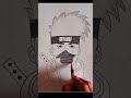 Kakashi Hatake Easy Pencil Sketch 🍁#youtubeshorts #drawing #anime