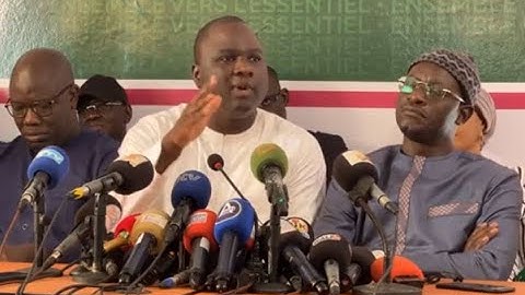 Urgent: Importante Déclaration des Leaders de YEWWI ASKAN WI