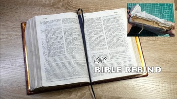 DIY BIBLE REBIND ASMR and Silence (No Music, No Talking) - Beginner Bookbinding