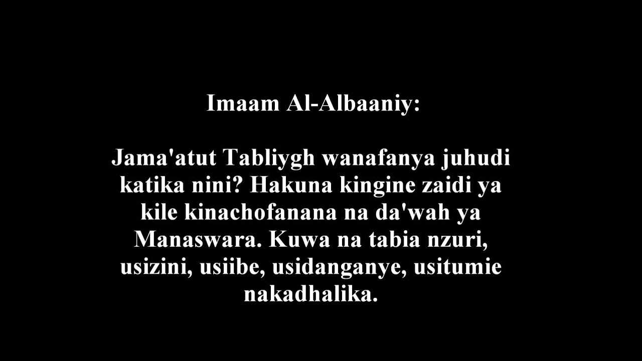 800- Da'wah Ya Jama'atut Tabliygh Ni Kama Da'wah Ya Manaswara - Imaam Al-Albaaniy