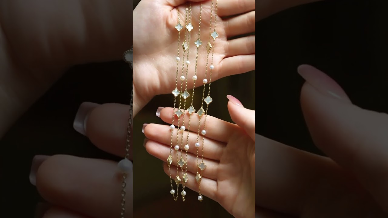 Clover & Pearl Bracelet Review ✨ Silver Lucky Charm (Hypoallergenic + Stackable!)  