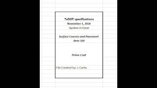 TxDOT Item 310 Prime Coat