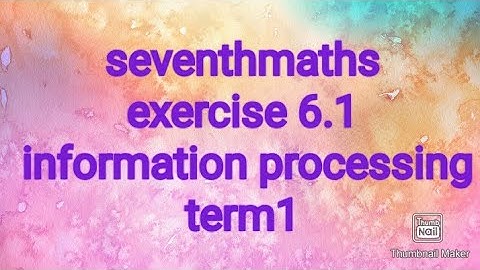 seventhmaths| term1| exercise 6.1| information and processing |#samacheer# theensuvaikanakku