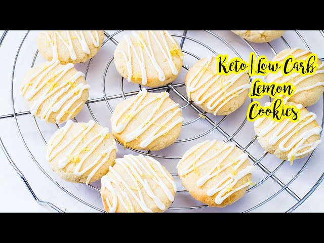 Thick Sugar-Free Keto Lemon Cookies - 2g net carbs - LowCarbSpark class=