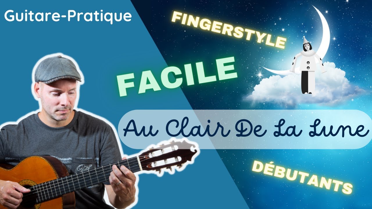 🌜 Au Clair De La Lune Arrangement Guitare Partition Gratuite 🎸