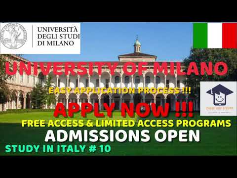 How to apply to University of Milano - Study in Italy # 10 - Admission procedure in Urdu and Hindi.