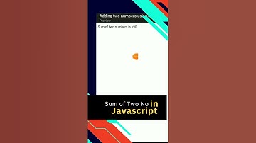 sum of two number in javascript | program to find sum in javascript #shorts #javascript #coding