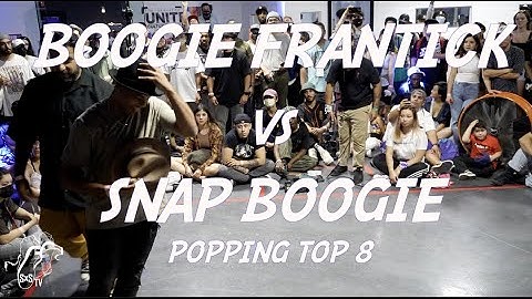 BOOGIE FRANTICK vs SNAP BOOGIE | Popping Top 8 | Freestyle Session 24 | #SXSTV