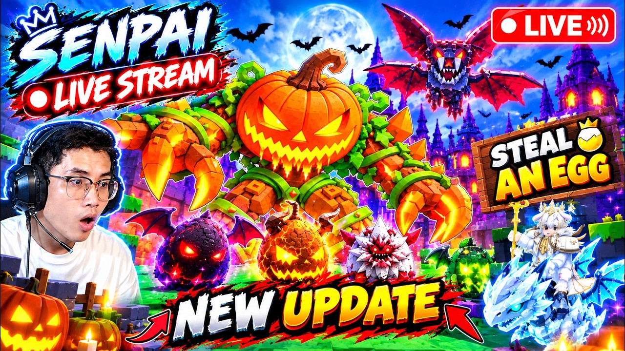 🔴LIVE | Update ធំណាស់យប់នេះ #roblox #stealanegg #rideapet