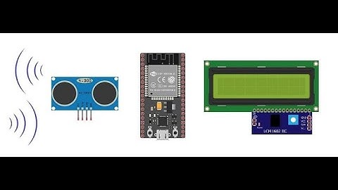 Use of HC-SR04 ultrasonic sensor and I2C LCD screen by ESP32