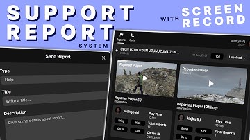 FiveM Report Script | Support System