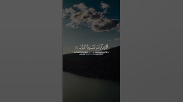 الذين امنوا وتطمئن قلوبهم بذكر الله من سورة الرعد بصوت الشيخ علي الجابر