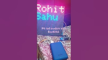 Color P6 Led Module Text display using ESP8266 , low cost solution to color dispalys
