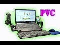 Laptop stand and PVC pipe idea / Cool DIY idea