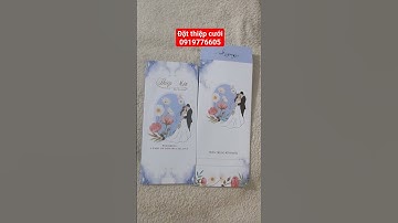 In thiệp cưới đẹp giá rẻ 0919776605 #langiomoi #shortvideo #wedding #xuhuong #love #inthiepcuoi
