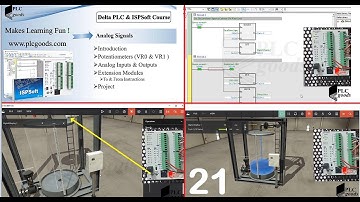 Analog Signal Control in Delta PLC | Water Tank Project Tutorial  | Lesson 21