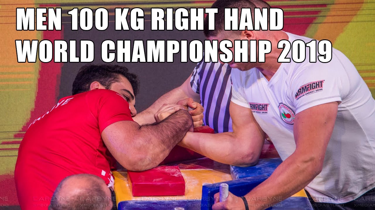 SENIOR MEN 100 KG RIGHT HAND FULL CLASS World Armwrestling Championship 2019