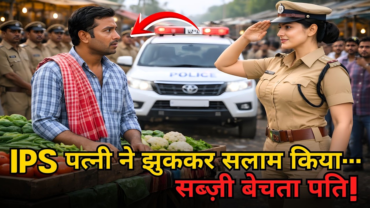 भीड़ के सामने IPS अधिकारी ने सब्ज़ी बेचते पूर्व पति को सलाम किया