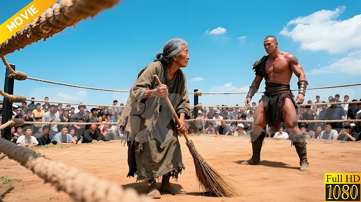 2025 Kung Fu Action Movie: Warriors bully an old cleaning lady, defeated by a single sweep of broom!