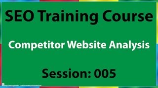 05 How to Analyze Competitors Website for SEO(05 How to analyze competitors website for SEO video outlines methods for analysing online competitor's website. Uploaded by http://goo.gl/poHWXS SEO ..., 2014-04-24T00:19:27.000Z)