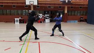 Keith Farrell and Jan Chodkiewicz longsword sparring.