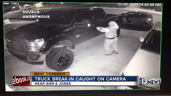 Man caught breaking into truck on camera