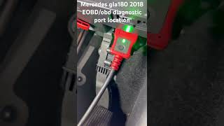 Mercedes gla180 2018 EOBD/obd diagnostic port location