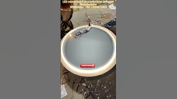 how to make beautiful mirror with LED strips and touch switch at home. #manufacturer #mirror #diy