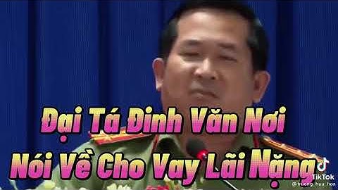 Đại tá đinh văn nơi giám đốc công an tỉnh an giang